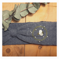 Stirnband, Blumenkranz weiß/grau/Olivegrün