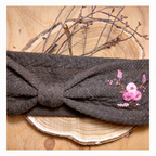 Stirnband, Blumenranke groß Rosa