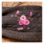 Stirnband, Blumenranke groß Rosa