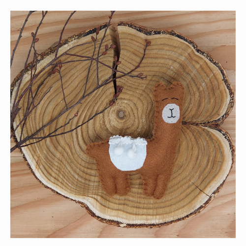 Cake-Topper, Kuchendeko, 3-Teilig, Lama
