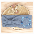 Stirnband, Blumenring Blau