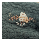 Stirnband, Blumenranke klein weiß/Beige
