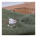 Stirnband, Blumenranke klein weiß/Beige