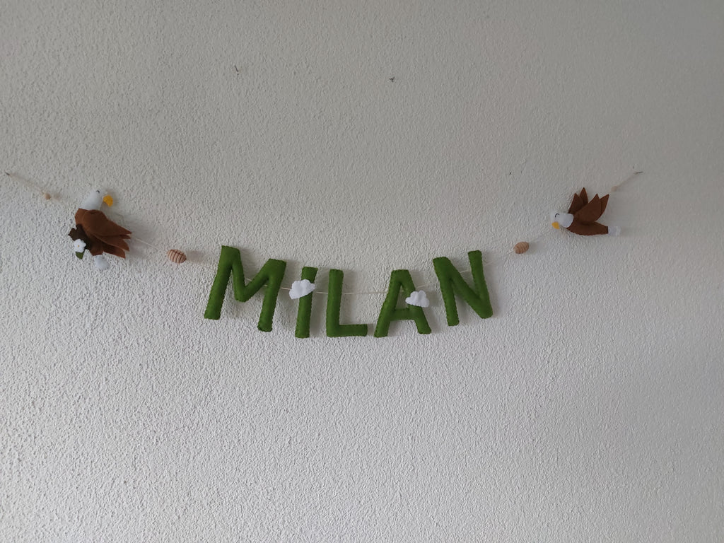 Namenskette aus Filz