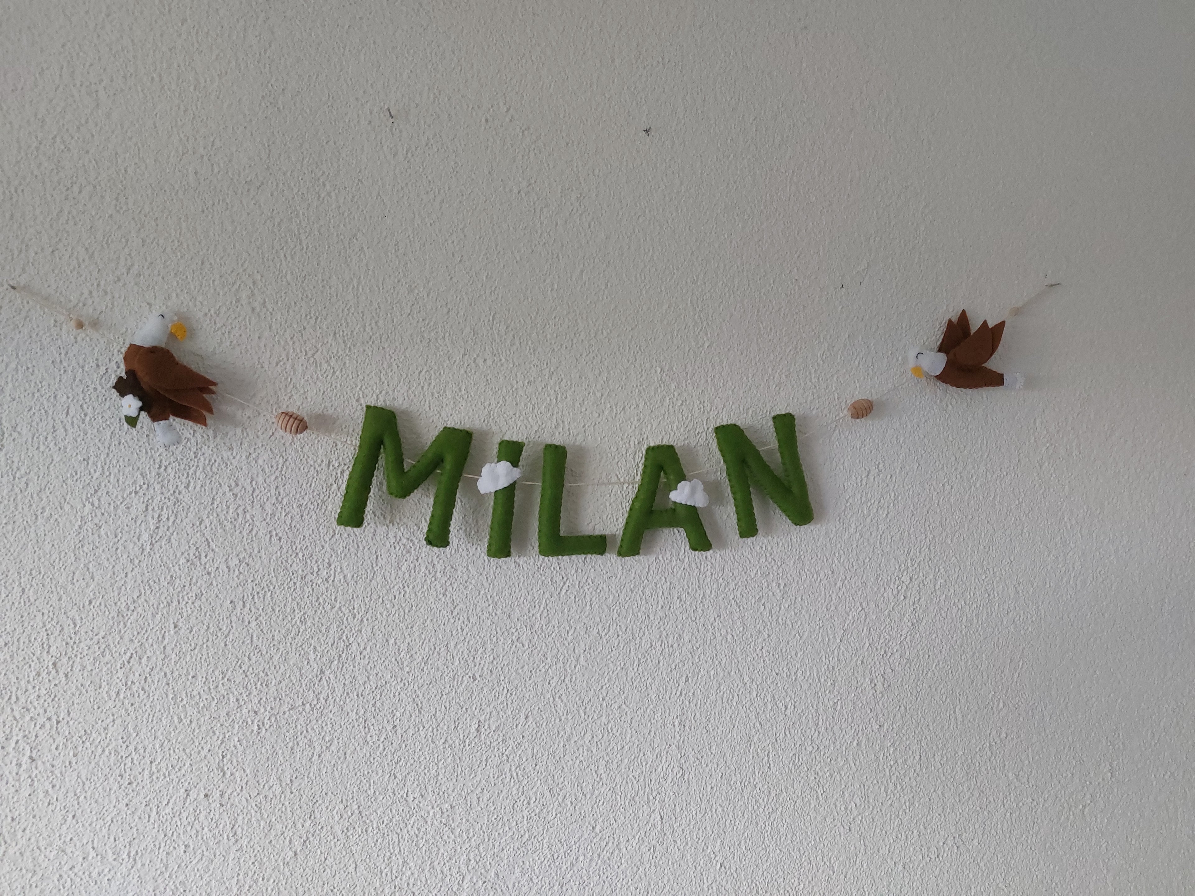 Namenskette aus Filz