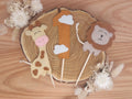 Cake-Topper, Kuchendeko, 3-Teilig, Safari