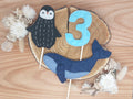 Cake-Topper, Kuchendeko, 3-Teilig, Meer